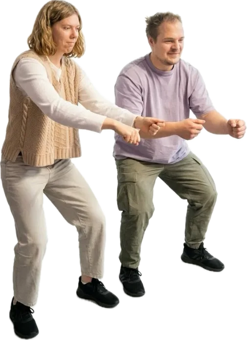 Дима и Даша ведут занятие